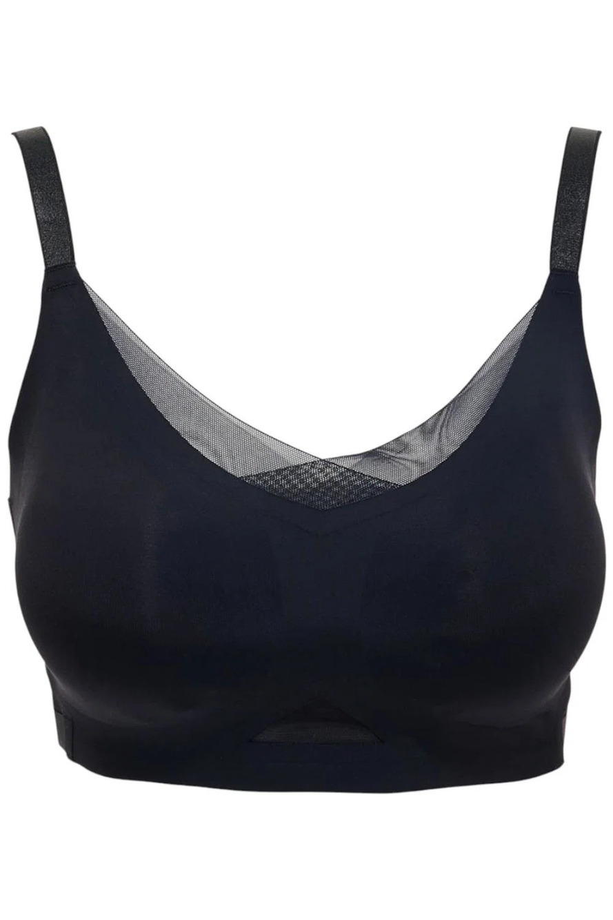 Rhonda Shear Women's Bra with Mesh Back Black -